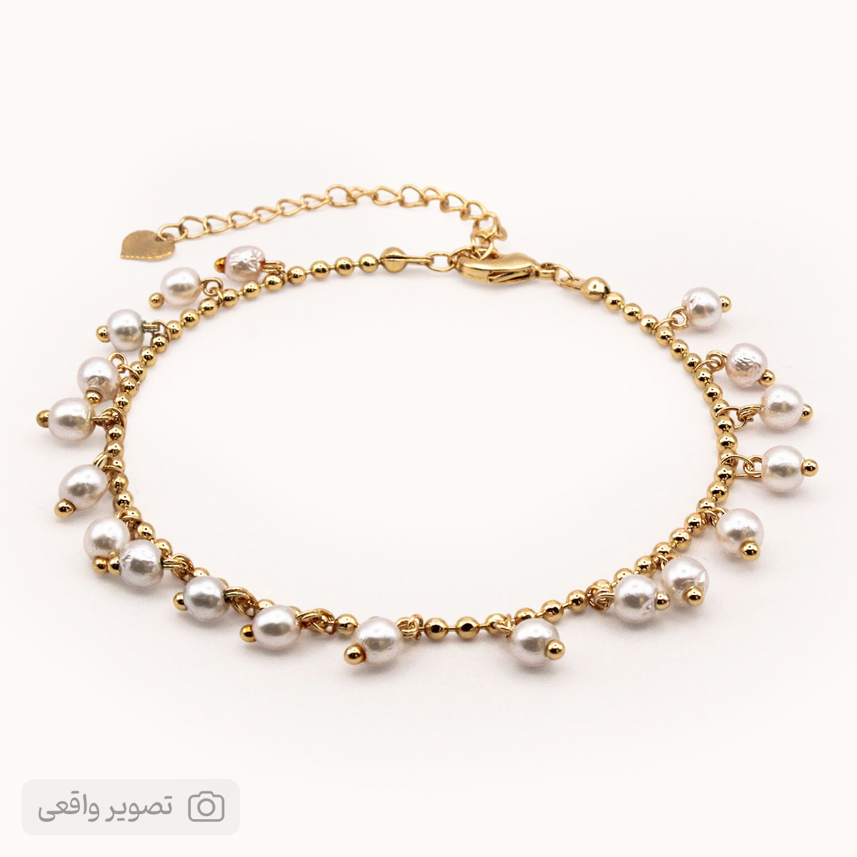 پابند زنانه توپی با گوی مرواریدی