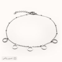 پابند زنانه ظریف مدل دایره حلقه‌ای
