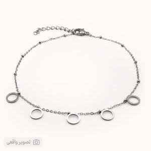 پابند زنانه ظریف مدل دایره حلقه‌ای