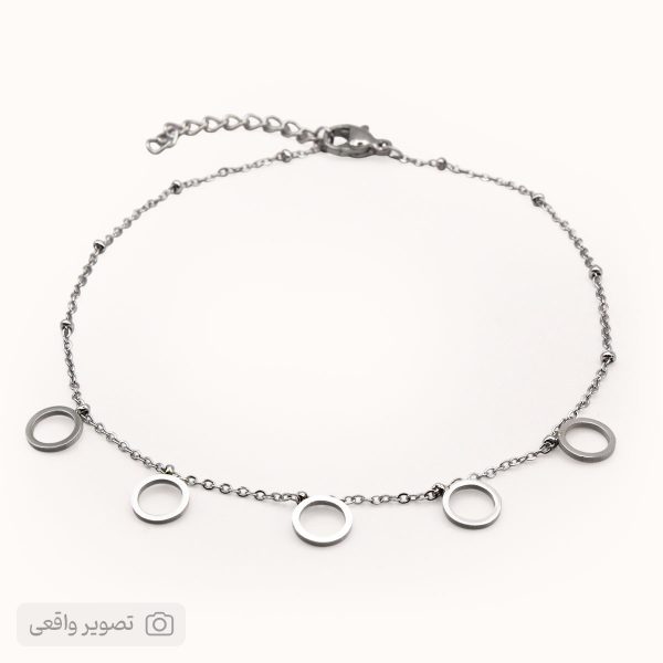 پابند زنانه ظریف مدل دایره حلقه‌ای