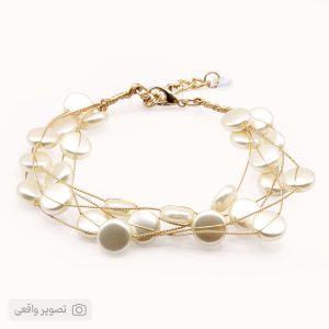 دستبند مروارید دخترانه مدل دایره‌ای