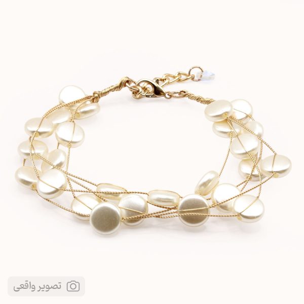 دستبند مروارید دخترانه مدل دایره‌ای