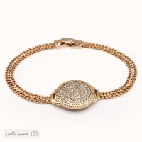 دستبند زنجیری ژوپینگ نگین‌دار مدل کارتیه
