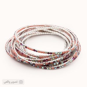 دستبند کشی نگینی مدل تنیسی