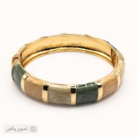 دستبند بنگل زنانه پهن مدل میناکاری