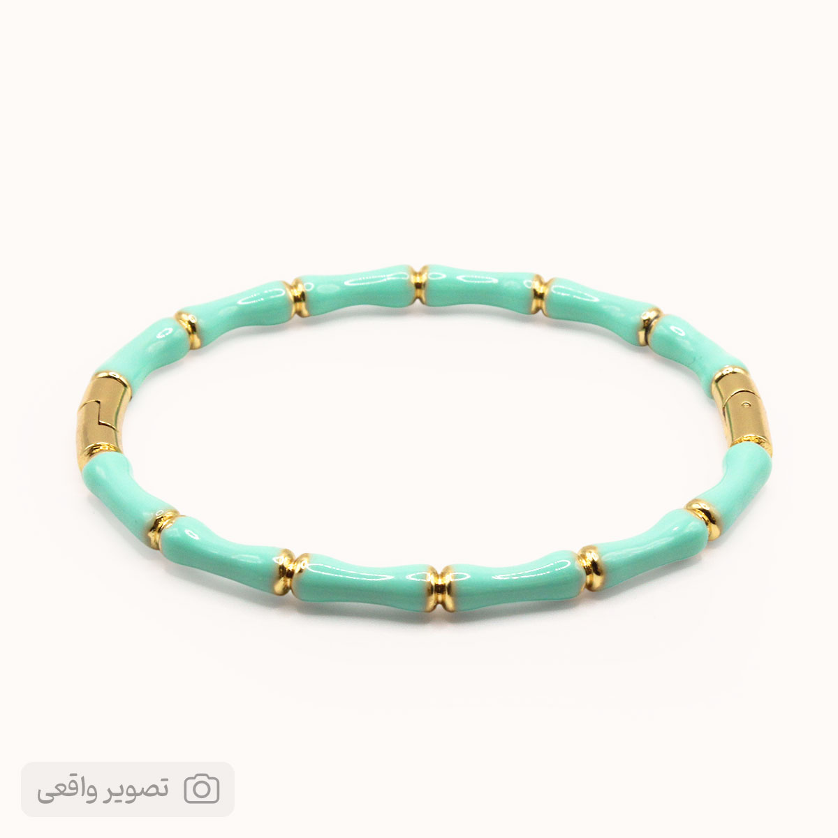 دستبند بنگل زنانه نازک مدل میناکاری