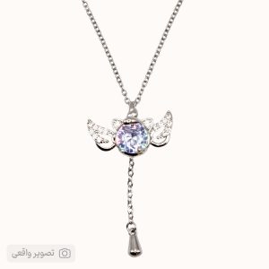 گردنبند دخترانه مدل دو بال متحرک فرشته