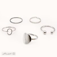 پک انگشتر فانتزی دخترانه پنج‌تایی ۰۲