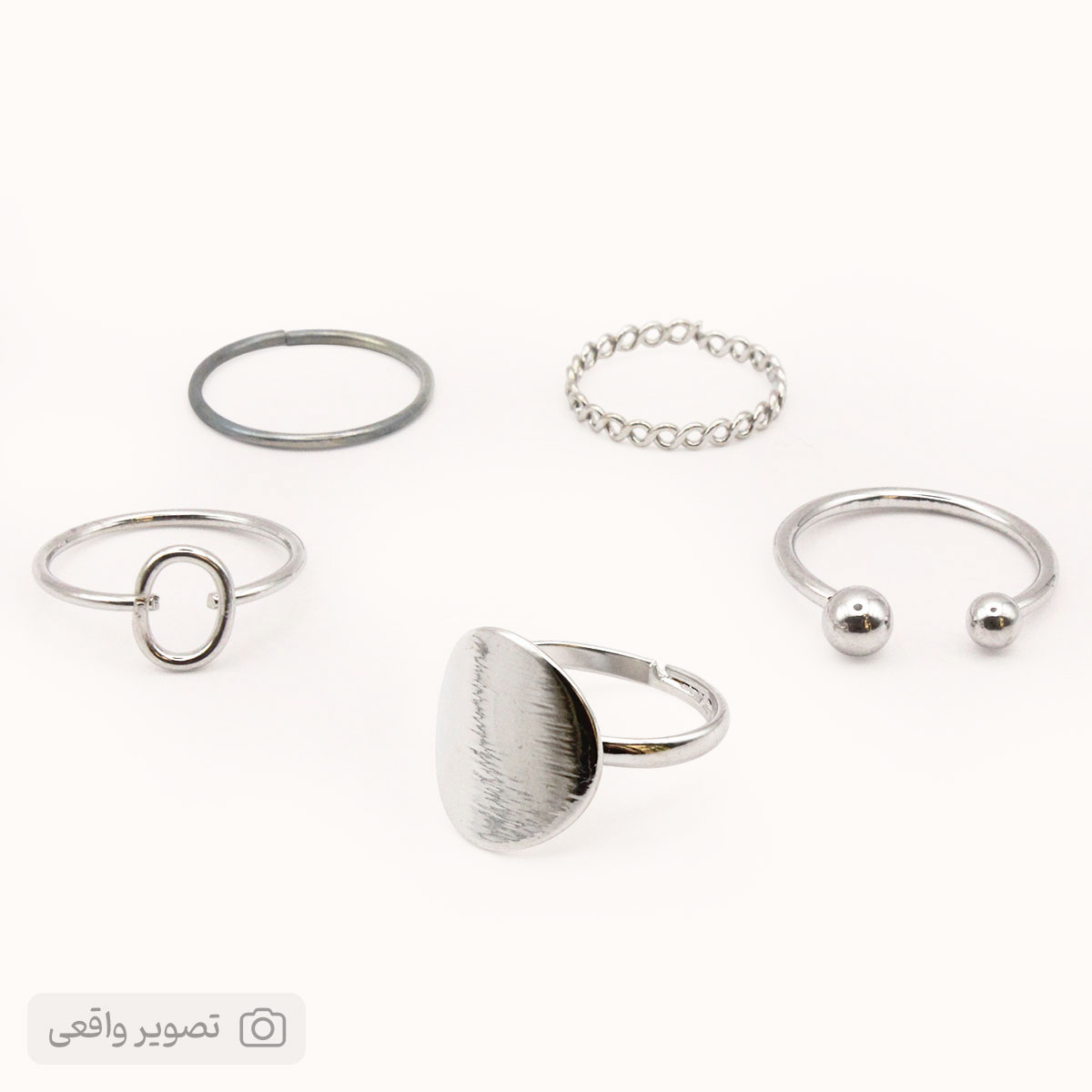 پک انگشتر فانتزی دخترانه پنج‌تایی ۰۲