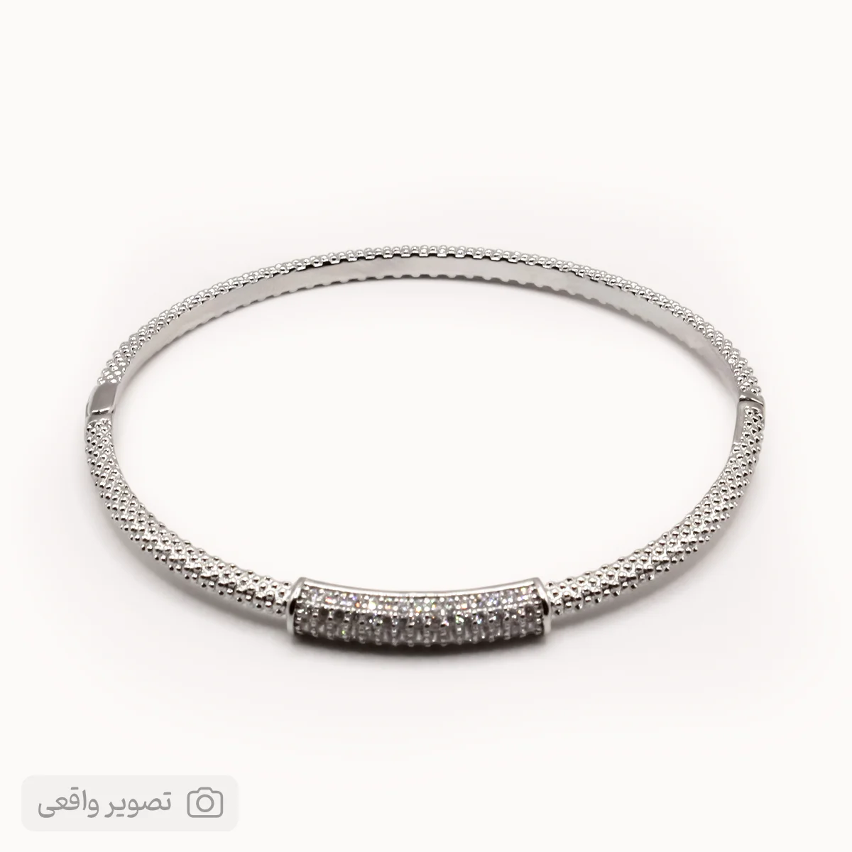 دستبند النگویی دخترانه شاینی نگین‌کوب | فروشگاه اینترنتی زابزبا