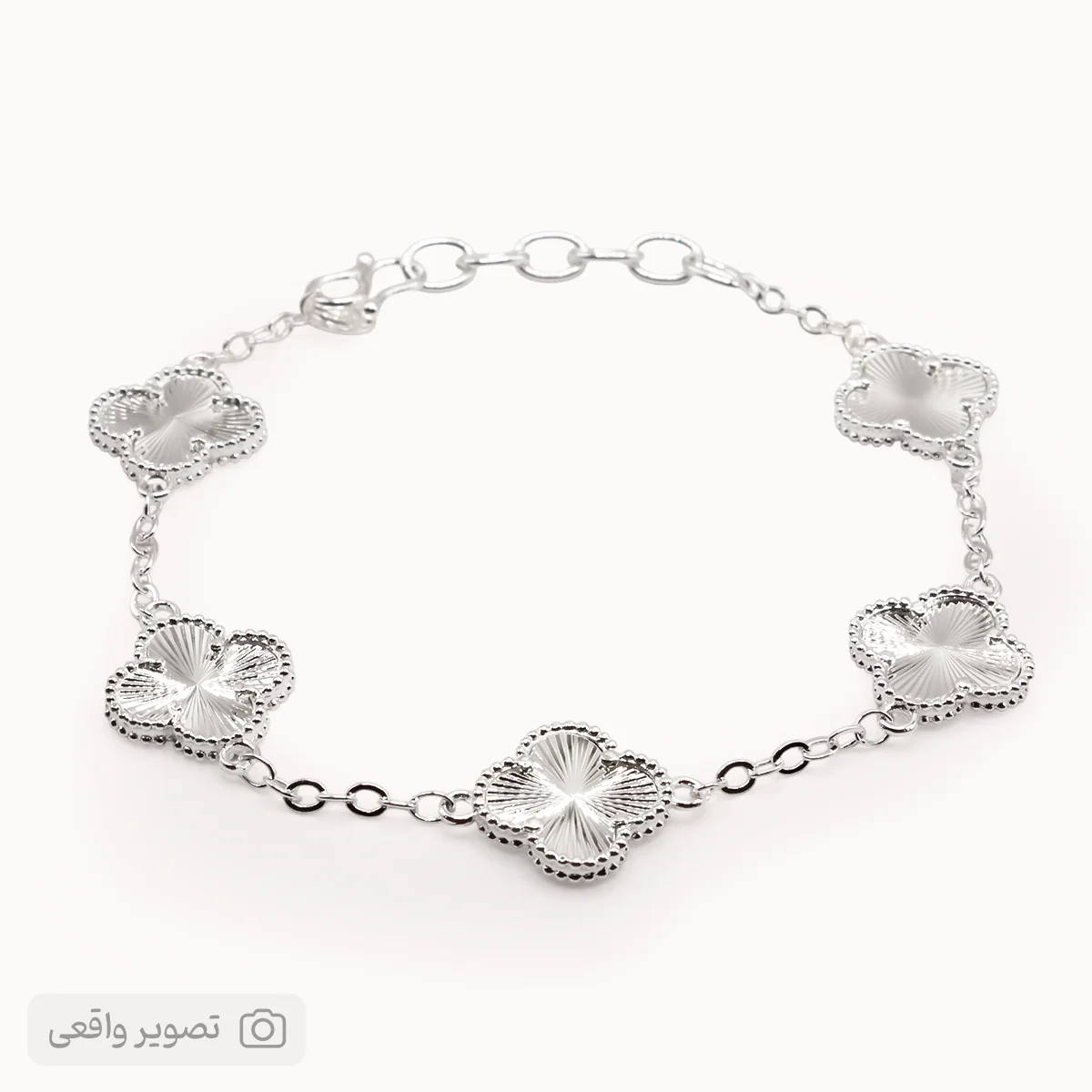 دستبند ونکلیف دخترانه زنجیری پنج گل | فروشگاه اینترنتی زابزبا