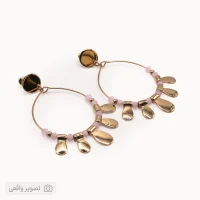 گوشواره حلقه‌ای دخترانه مدل آویزدار | فروشگاه اینترنتی زابزبا