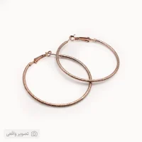 گوشواره حلقه‌ای زنانه شاینی مدل 02 | فروشگاه اینترنتی زابزبا