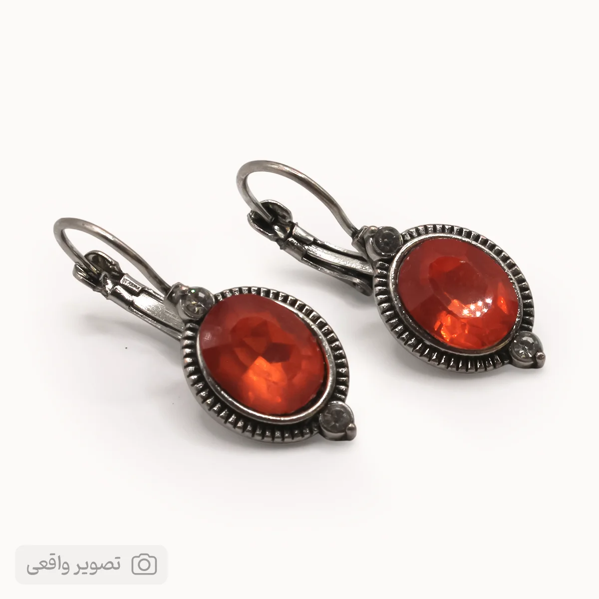 گوشواره زنانه نگین‌دار مدل وینتیج | فروشگاه اینترنتی زابزبا