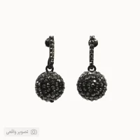 گوشواره دخترانه توپی نگین‌دار | فروشگاه اینترنتی زابزبا
