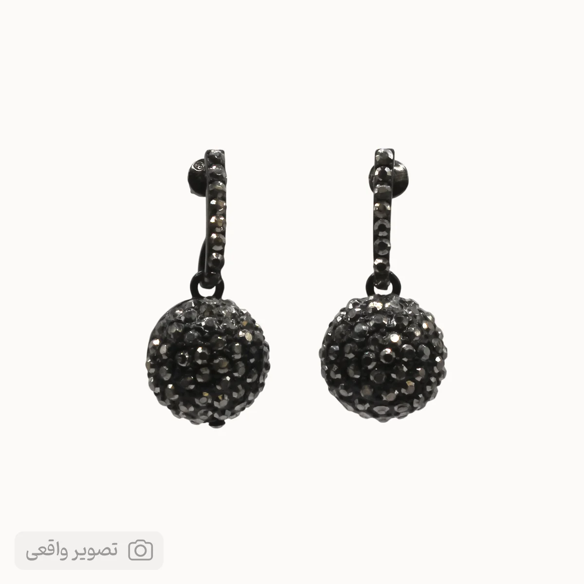 گوشواره دخترانه توپی نگین‌دار | فروشگاه اینترنتی زابزبا