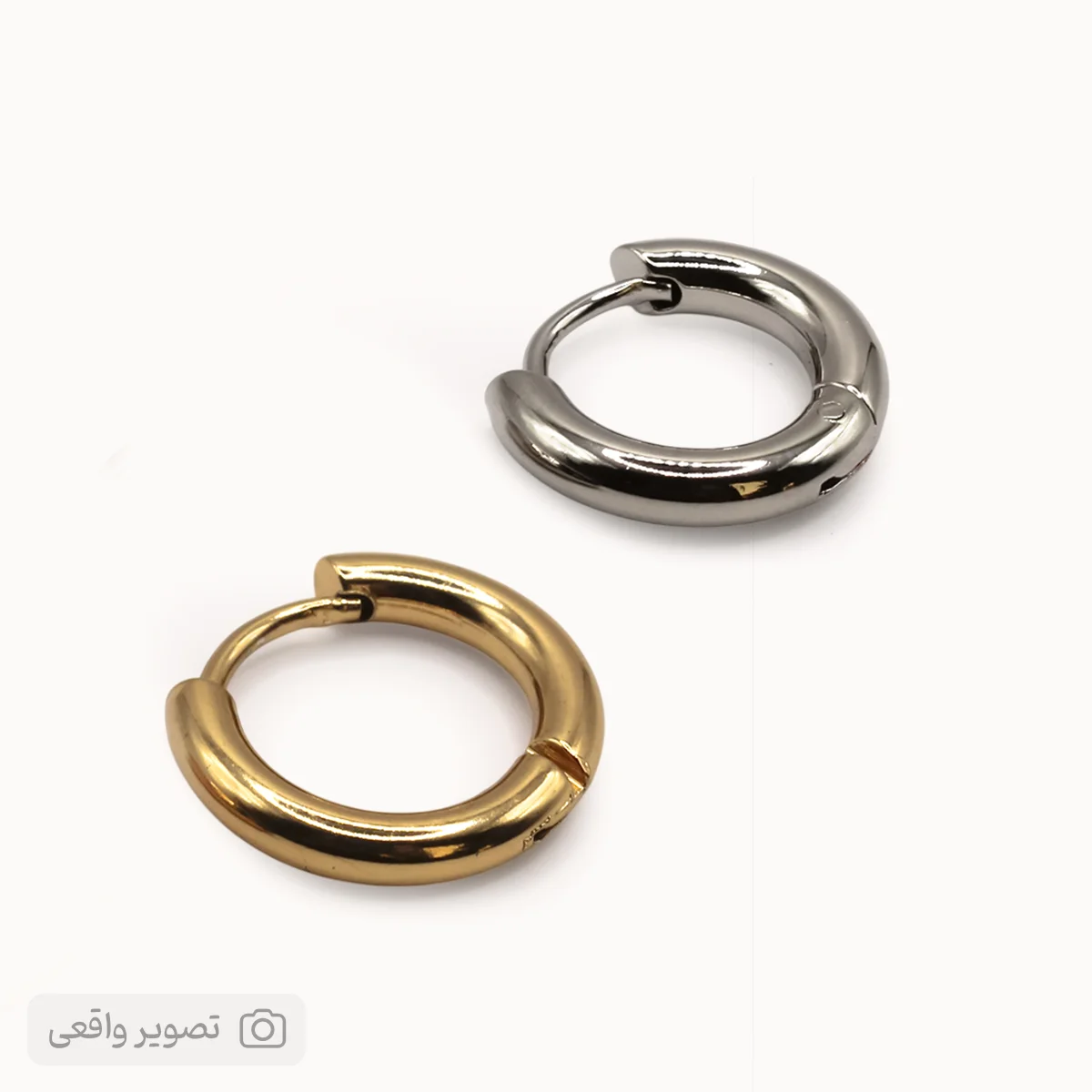 گوشواره حلقه‌ای ساده زنانه کلیپسی | فروشگاه اینترنتی زابزبا