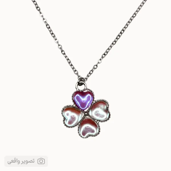 گردنبند گل چهار پر دخترانه | فروشگاه اینترنتی زابزبا