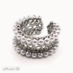 انگشتر دخترانه نگین‌دار مرواریدی