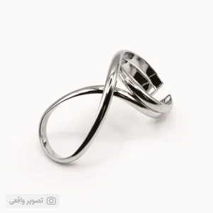انگشتر دخترانه مینیمال طرح پیچشی